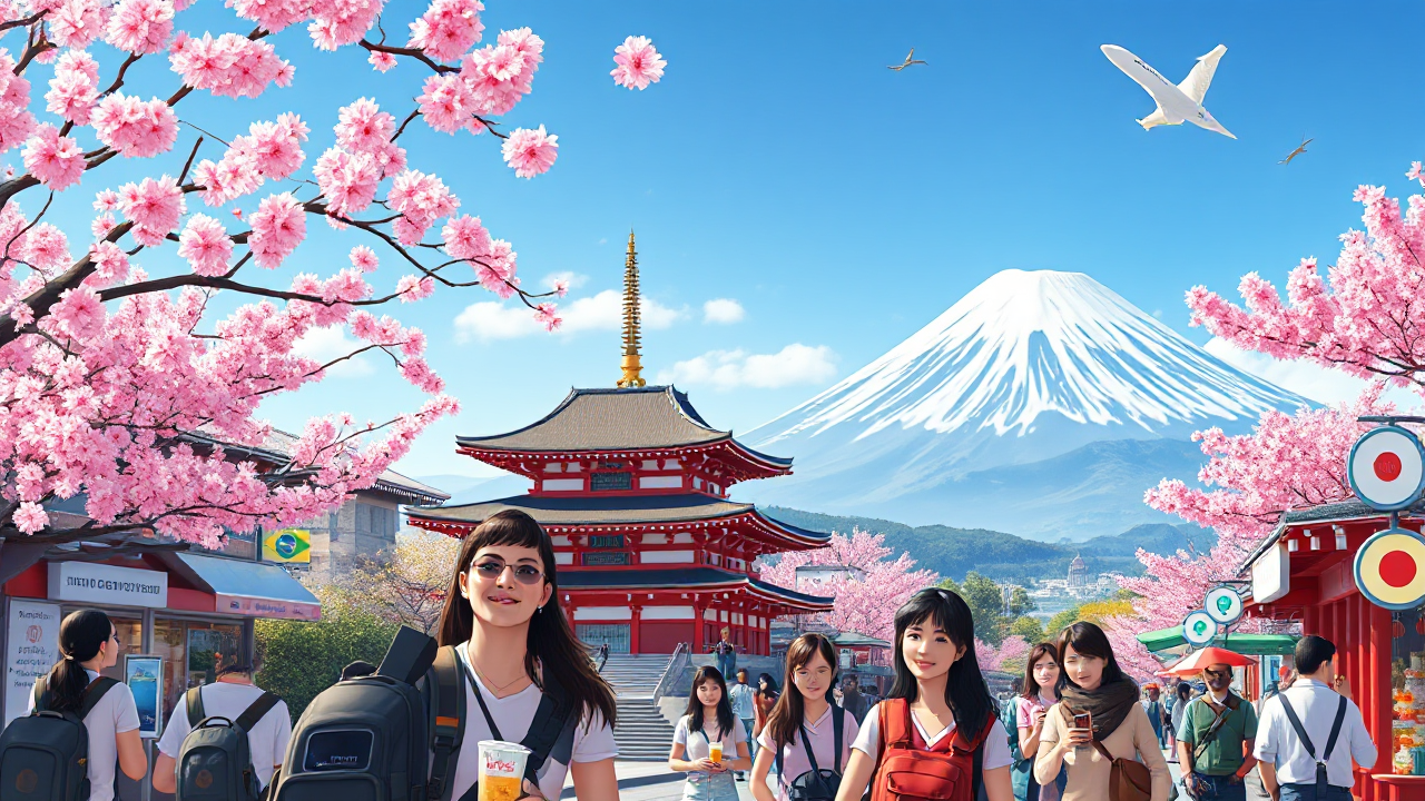 Imagem do Japão, um destino dos sonhos com vistas deslumbrantes e cultura vibrante.Imagem do Japão, um destino dos sonhos com vistas deslumbrantes e cultura vibrante.
