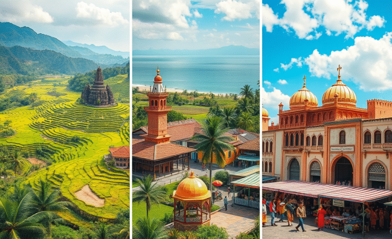 Imagem de um destino internacional econômico para viagens.