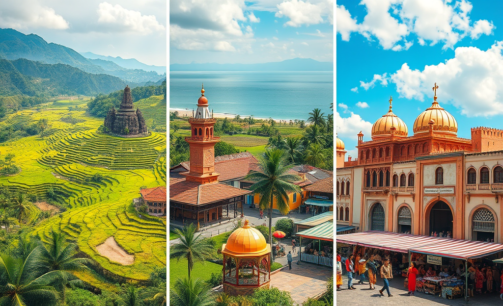 Imagem de um destino internacional econômico para viagens.