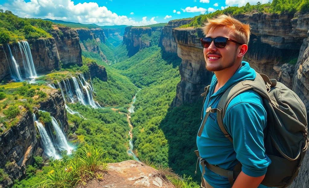 Exploradores em meio à natureza da Chapada Diamantina